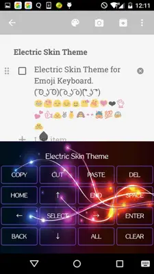 Electric Emoji Keyboard android App screenshot 2