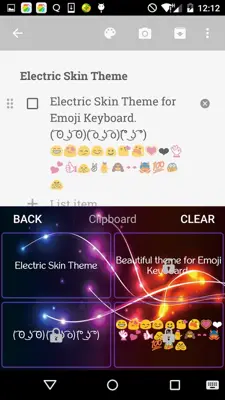 Electric Emoji Keyboard android App screenshot 3