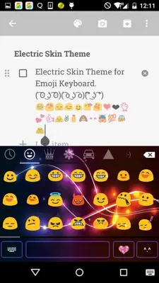 Electric Emoji Keyboard android App screenshot 4