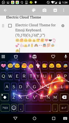 Electric Emoji Keyboard android App screenshot 5